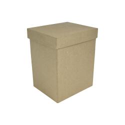 Boîte rectangle haute 14x12x17cm - Kraft