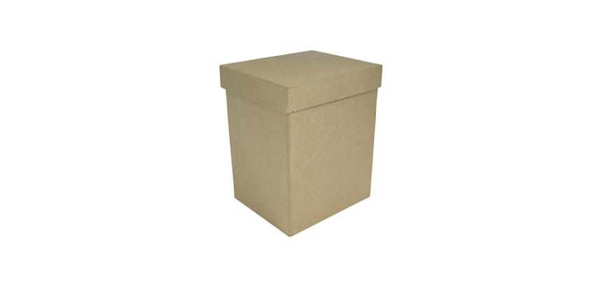 Boîte rectangle haute 14x12x17cm - Kraft