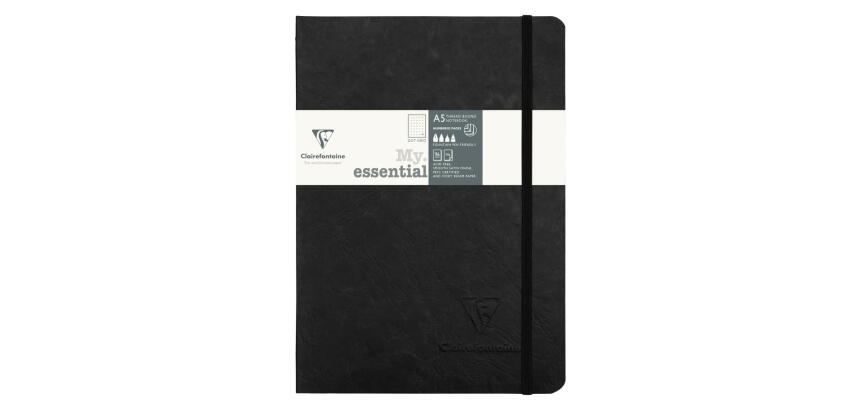 My.Essential Age Bag carnet brochure cousu dos carré à pages numérotées A5 192 pages DOT papier ivoire 90g