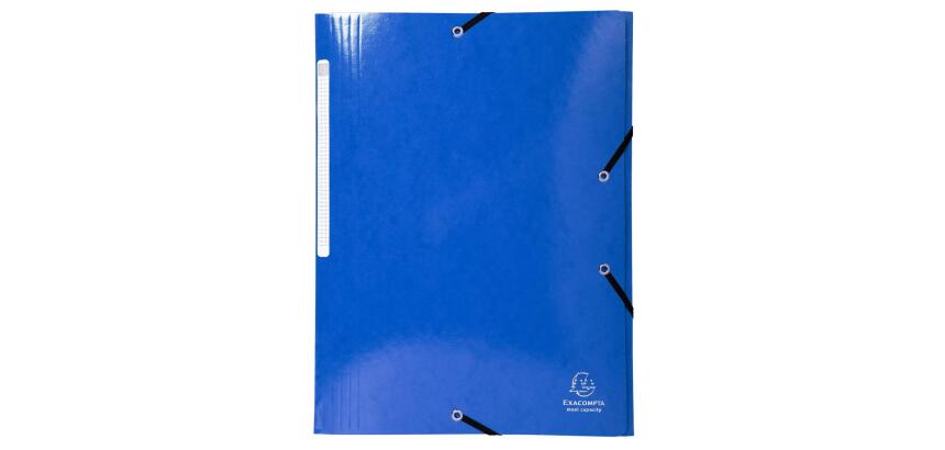 Chemise à élastiques 3 rabats Maxi capacity carte lustrée pelliculée 425gm2 Iderama A4