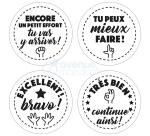 Collection Maîtresse, tampon appréciations textes - Marron