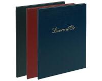 Livre d'or Balacron avec titre 100 pages blanches - 27x22 cm vertical - Couleurs assorties