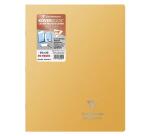 Cahier piqué Koverbook Silver 24x32 cm 96 pages grands carreaux couverture polypropylène opaque - Assortis