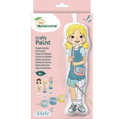 Poupée à peindre, Adèle 22cm - Rose