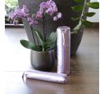 MIROR CUIR Trousse ronde Ø5,5x22 cm Miror Rose