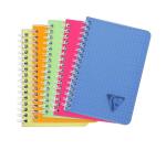 Carnet reliure intégrale Linicolor FRESH 9,5x14cm 100 pages petits carreaux couverture plastique polypropyène rainuré Couleur aléatoire - Assortis