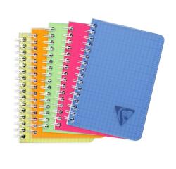 Linicolor Fresh notaboek spiraal 9x14cm 50blad Q5x5mm - Geassorteerde kleuren