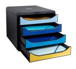Módulo Clasificador Big Box 4 cajones A4+ 34,7x27,8x27,1 cm - BeeBlue - Colores surtidos
