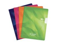 Cahier piqué 8000 CARTE 17x22 cm 60 pages grands carreaux 90 g - Assortis