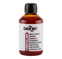 DARWI Flacon de 250 ml d'Encre à Dessiner - Sépia