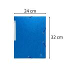 Chemise à élastiques sans rabat - carte lustrée gaufrée Scotten 600g/m2- A4 - Couleurs assorties