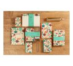 Gaïa beige, DaytoDay journal A5 14,8 x 21 cm, 192 pages, dot, pochette à soufflet au dos, marquepage, fermeture élastique, ass.