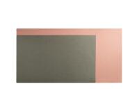 Sous-main souple PU Bicolore 35x65cm - Couleurs assorties