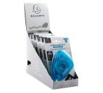 Adhesivo doble cara (expositor de 6) 10x7 cm - Rollo de 13 m - Turquesa