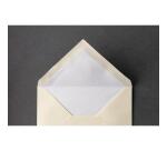 25 enveloppes C6 (114x162mm) Vergé de France doublées gommées