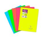 Genaaide schrift Koverbook Neon 24x32cm 96 bladzijden grote ruiten polypropyleen ondoorzichtige kaft - Assorti
