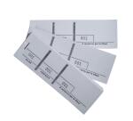 Bloc passe-partout 100 feuillets numérotés de 3 volets - Format 4,8x15 cm