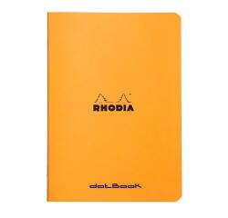 Cahier piqué Rhodia Classic 14,8x21 cm 96 pages dot non détachables 80g - Orange