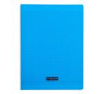 Cahier piqué 8000 POLYPRO 24x32 cm 192 pages grands carreaux 90 g - Bleu
