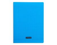 Cahier piqué 8000 POLYPRO 24x32 cm 192 pages grands carreaux 90 g - Bleu