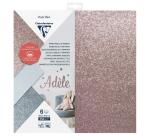 PAPIER PAILLETÉ ADHÉSIF, Pochette de 6 feuilles 250g/m2 au format 30.5x30.5cm - Assortiment