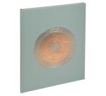 Gästebuch 100 Seiten gold, 27x22cm, Ellipse Grün