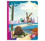 Les Fables de La Fontaine cahier piqué 17x22cm 96 pages grands carreaux 6 fables assorties - Assortis