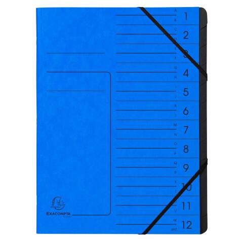 Clasificadores grapados en el lomo Con gomas, grapados - Tamaño: 24,5x32 cm para: A4 - Azul