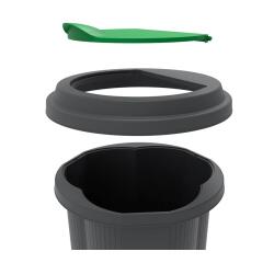 Waste bin TRI-BIN 50L - Black