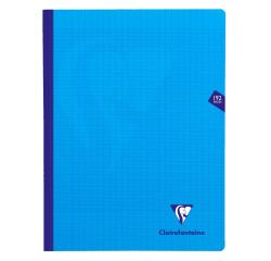 Cahier brochure cousue Mimesys 24x32cm 192 pages grands carreaux couverture polypropylène