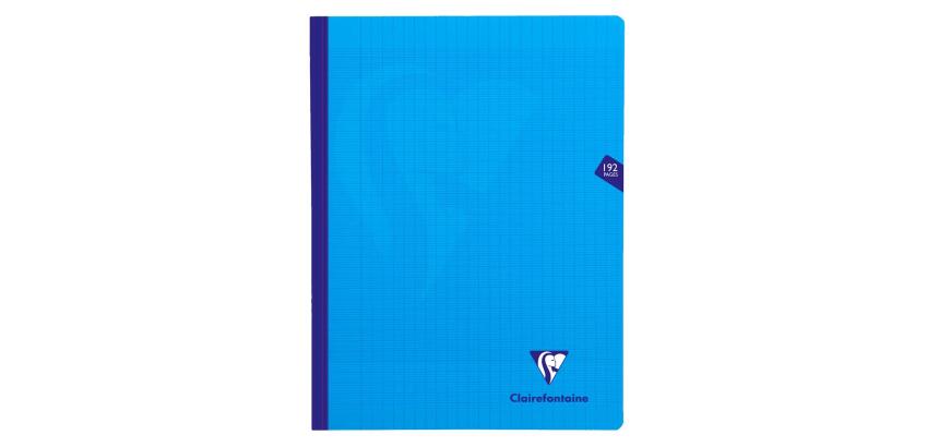 Cahier brochure cousue Mimesys 24x32cm 192 pages grands carreaux couverture polypropylène