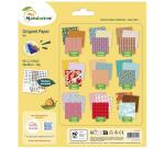 Origami Paper, Sea, 20x20cm, 60F, 70g - Multicolore