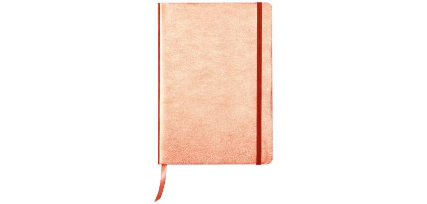 CUIRISÉ Carnet souple A5, 144 pages lignées - Cuivre
