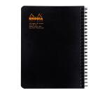 Notebook Rhodia Classic reliure intégrale 16x21 cm 160 pages dot détachables 80g - Noir
