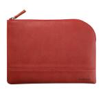 Rhodiarama pochette zippée en simili cuir - taille M (16x22 cm) - Nacarat