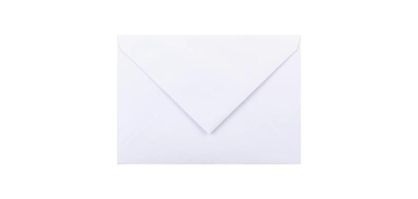 20 enveloppes Vélin doublées C6 (114x162mm)gommées - extra blanc