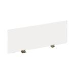 Exacompta - réf. 81258D - ExaScreen Ecran de protection ou cloisonnette contre les postillons pour bureau open-space - call center - restaurants H58cmxL138cm - à fixer kit de fixation fourni - Cristal