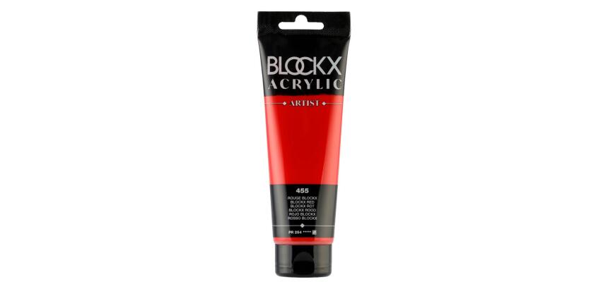 Peinture acrylique fine tube 120ml - Rouge blockx