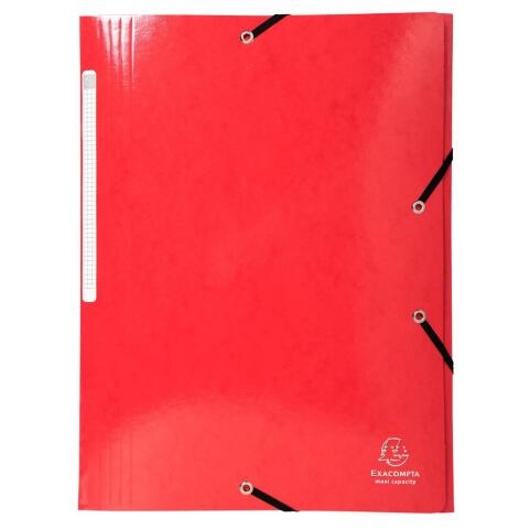 Carpetas con gomas y 3 solapas, maxi capacity Iderama® 425 g/m2 - Rojo