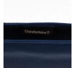CUIR TEINTÉ Trousse Ø5,5x22 cm Bleu foncé