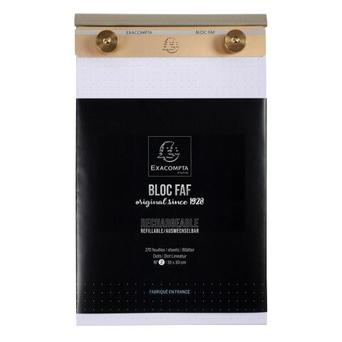 Blocs de despacho Hoja por Hoja - Dots Formato Nº2 - 170x100 mm - Blanco