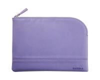 Rhodiarama pochette zippée en simili cuir - taille M (16x22 cm) - Iris