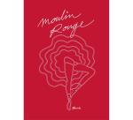 Moulin Rouge, Set de correspondance 12x16,5 cm contenant 8 cartes simples 11x15,5 cm assorties et 8 enveloppes Pollen C6 blanc naturel