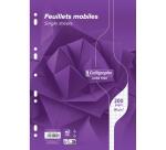 Feuillets mobiles sous film 7000 A4 200 pages perforées grands carreaux 90 g