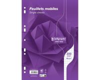 Feuillets mobiles sous film 7000 A4 200 pages perforées grands carreaux 90 g