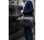 Exacompta Sacoche en cuir noir Exactive pour ordinateur portable  15,6''