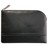 Rhodiarama pochette zippée en simili cuir - taille M (16x22 cm) - Noir