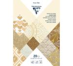 PAPIER ARTISANAL, Bloc encollé de 20 feuilles au format 21x29,7cm