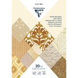 PAPIER ARTISANAL, Bloc encollé de 20 feuilles au format 21x29,7cm