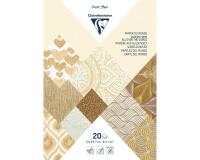 PAPIER ARTISANAL, Bloc encollé de 20 feuilles au format 21x29,7cm